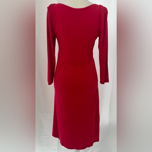 SOMA Red Midi Twist Dress - Picture 3 of 6